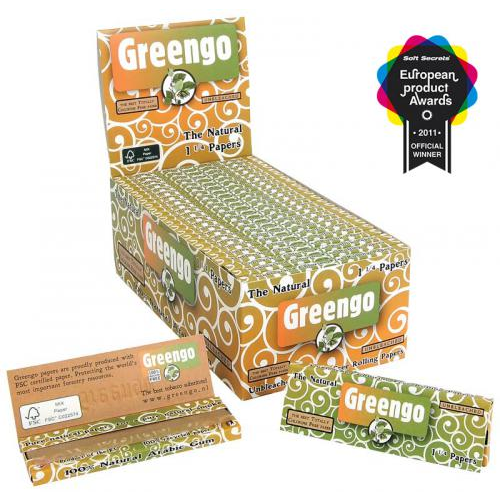 Greengo Unbleached 1 1/4 Rolling Papers
